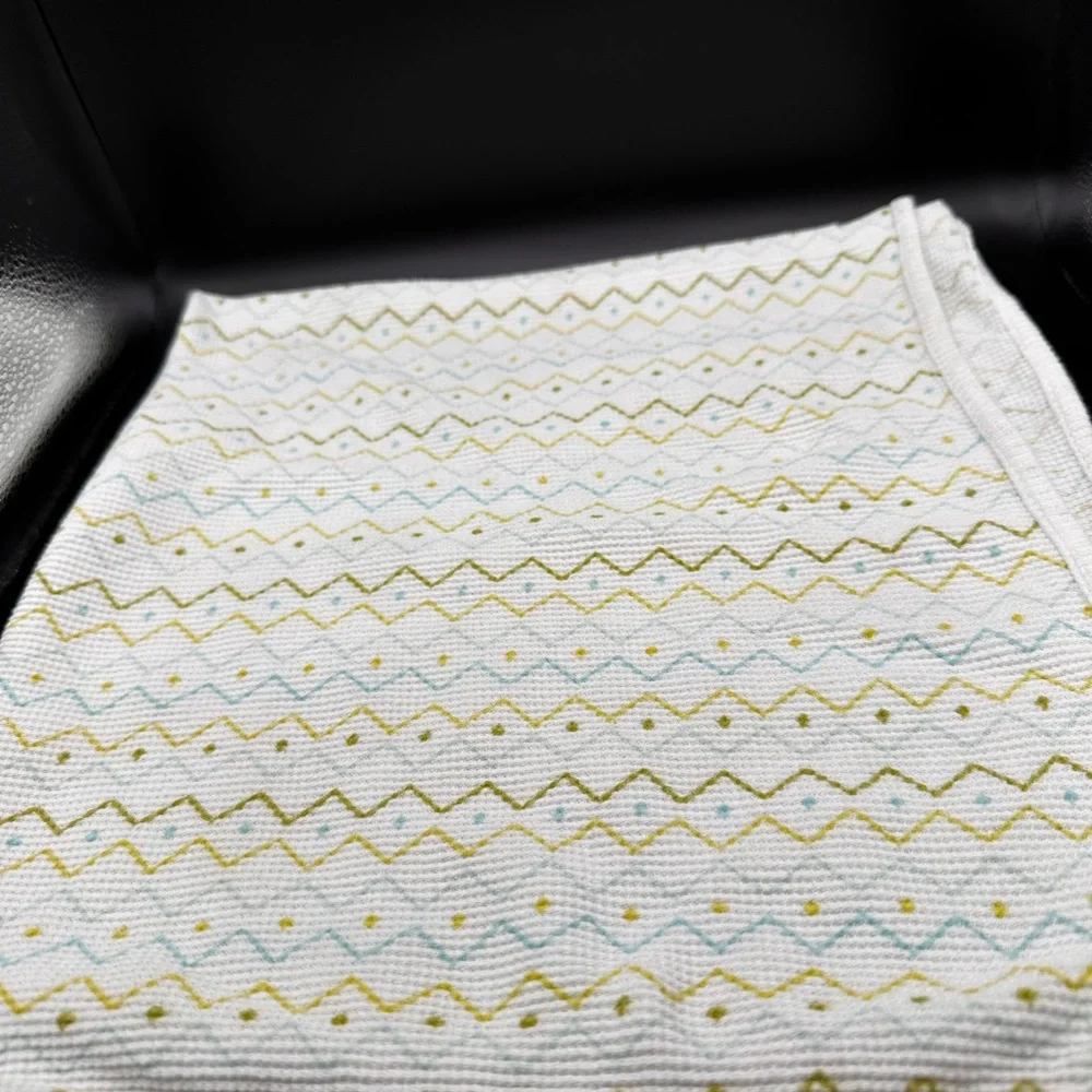 Lullaby Lane Thermal geometric funky design thermal Waffle Weave‎ Baby blanket